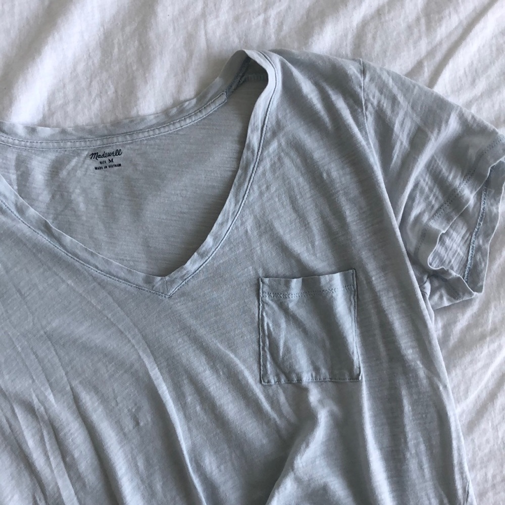 Madewell v neck Medium Blue